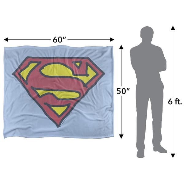 Superman Handritad Logofilt