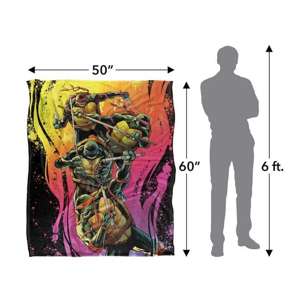 TMNT Silky Splash Supersoft Blanket