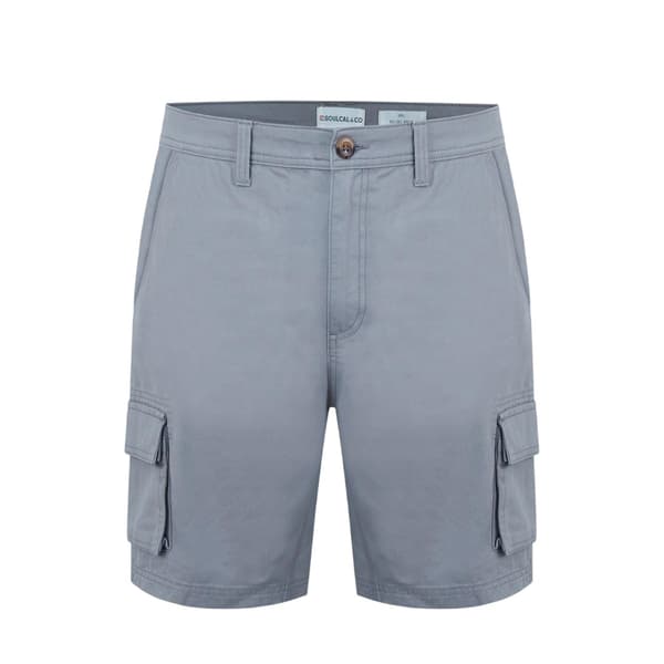 SoulCal Mens Plain Cargo Shorts