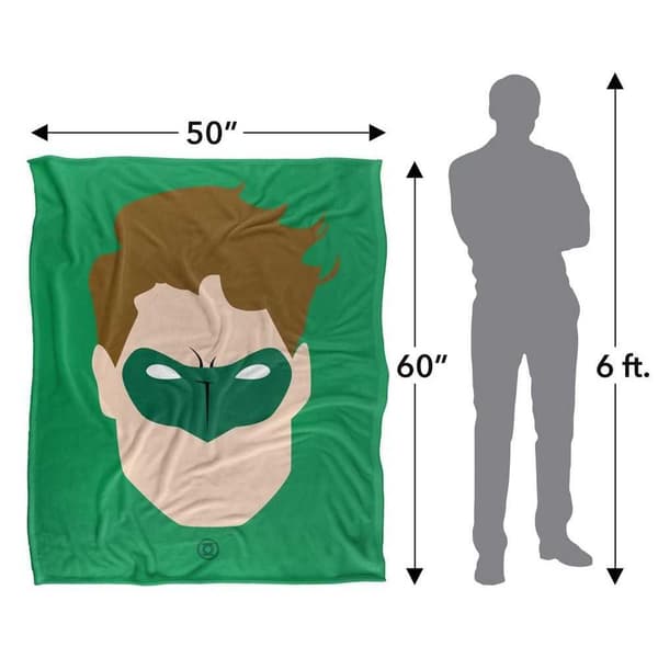 Green Lantern Large Face Soft Touch Blanket
