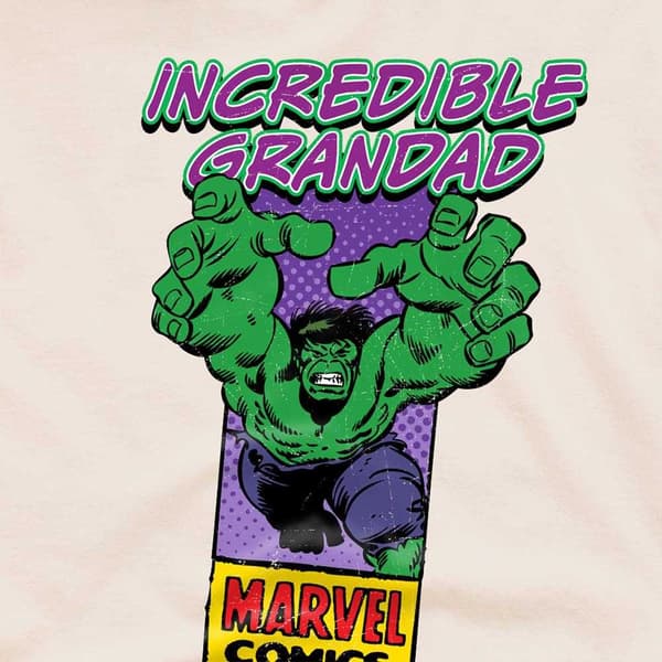 Marvel Comics Herr Incredible Grandad Hulk Corner Box T-Shirt