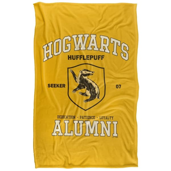 Harry Potter Hogwarts Alumni Hufflepuff Blanket