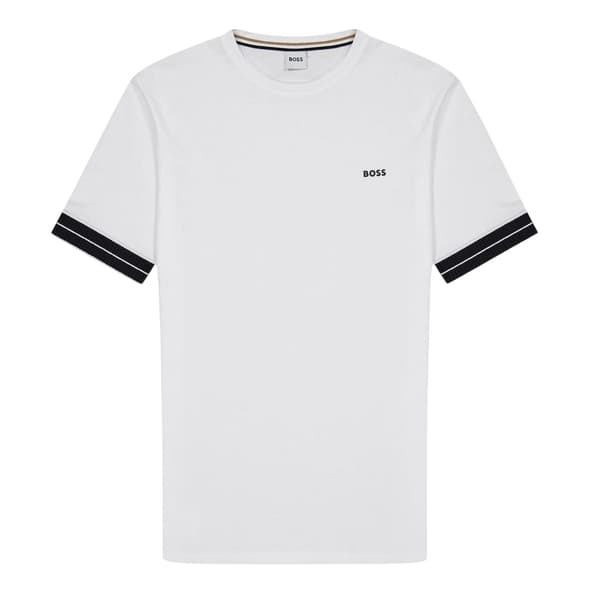 Boss Barn Broderad Logotyp Bomulls T-Shirt