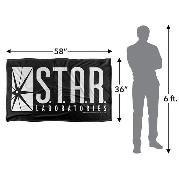 The Flash S.T.A.R. Labs Logo Blanket