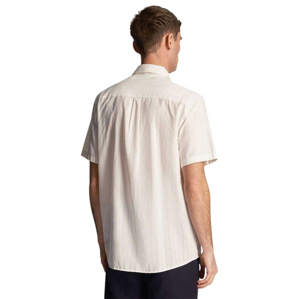 Lyle & Scott Mens Textured Stripe Regular Shirt