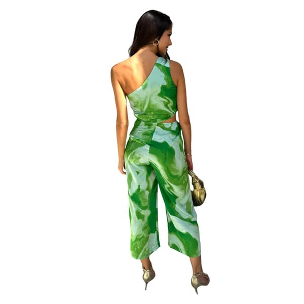 AX Paris Jumpsuit med tryck och utskärningar för dam