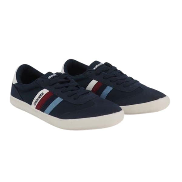 Lambretta Mens Vulkan Striped Flat Trainers