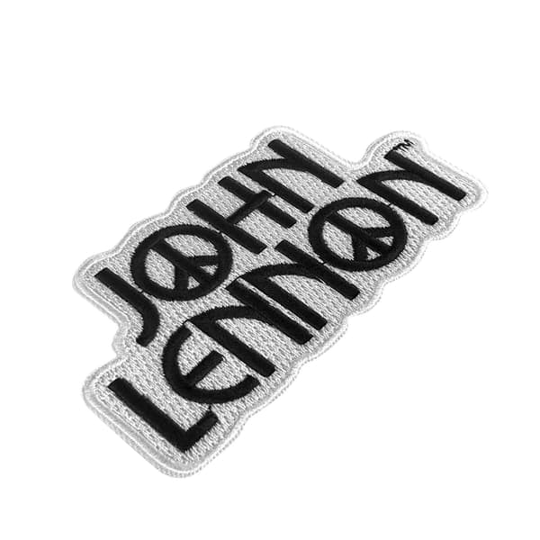 John Lennon Logo Woven Peace Iron On Patch