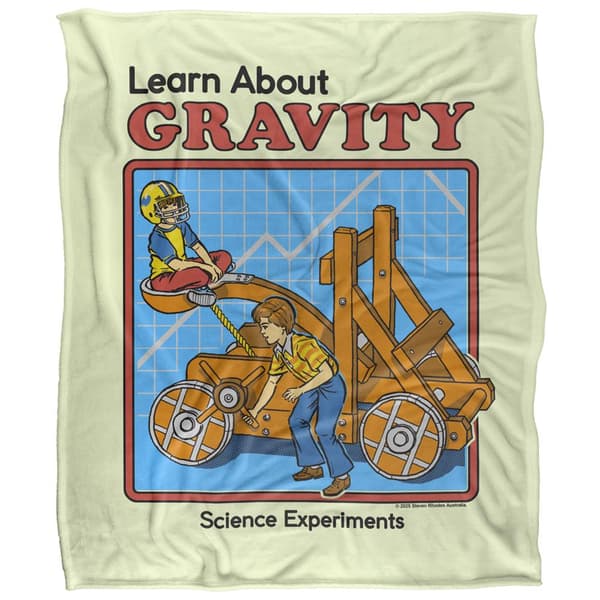Steven Rhodes Learn About Gravity Soft Touch Blanket