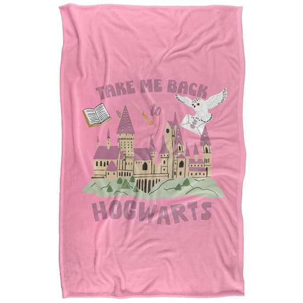 Harry Potter Take Me Back To Hogwarts Blanket