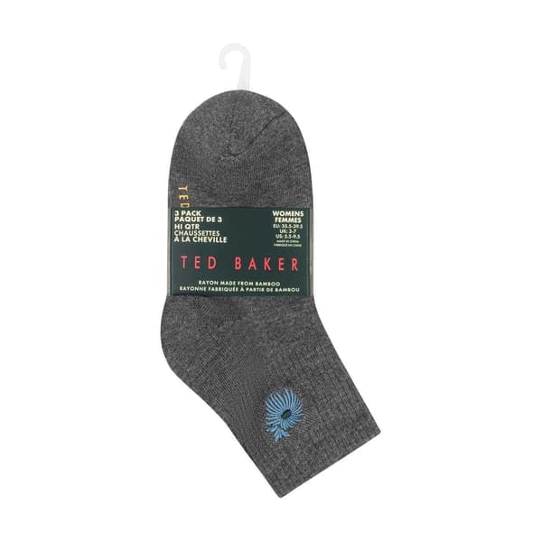 Ted Baker Dam/Dam Bambu Ankelstrumpor (3-pack)