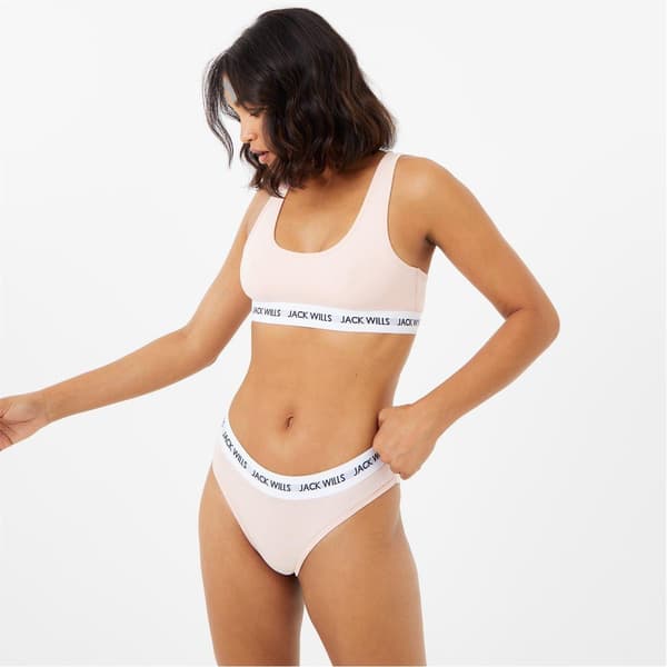 Jack Wills Dam/Dam Upprepade Logotyp Trosor (3-pack)