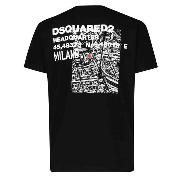 DSquared2 Miesten Kartta Cool Fit T-paita