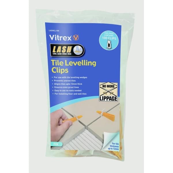 Vitrex Lash Tile Levelling Clips (Pack of 100)