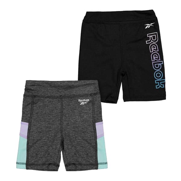 Reebok Slim Shorts för flickor (2-pack)