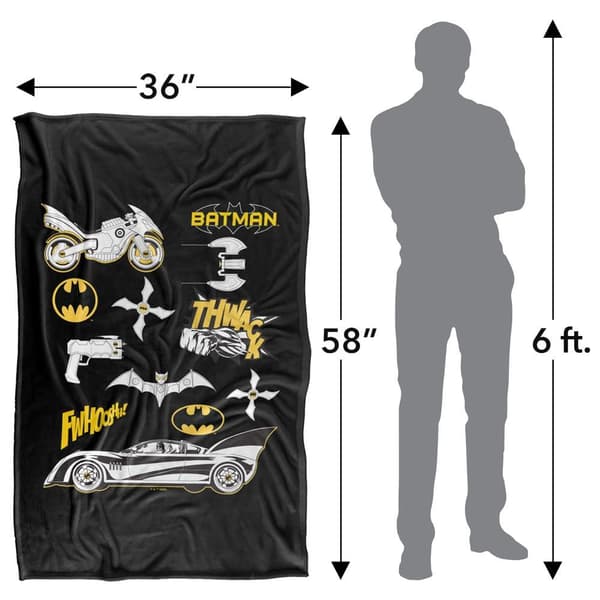 Batman Gadgets Soft Touch Blanket
