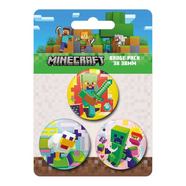 Minecraft-karaktärsmärke (3-pack)