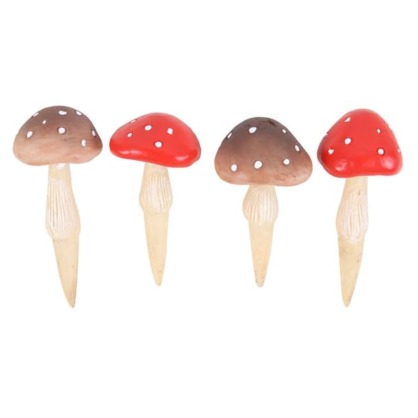 Something Different Plant Pot Pals Svamp Trädgårdsprydnad (4-pack)