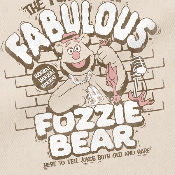 Muppetit Retro Fozzie Bear -kangaskassi