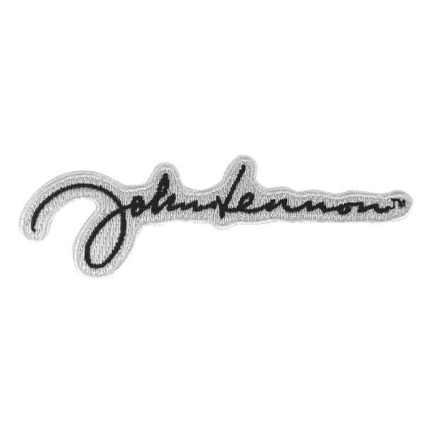 John Lennon Woven Signature Iron On Patch