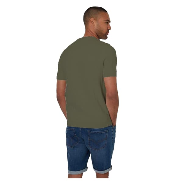 Threadbare Mens Cable Knit Crew Neck T-Shirt
