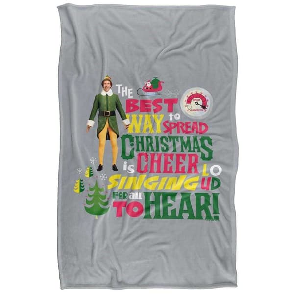 Elf Spread Christmas Cheer Soft Touch Blanket