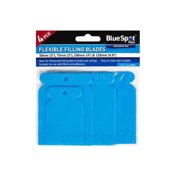 Bluespot Tools Flexibla Spackelspadar, 4 delar