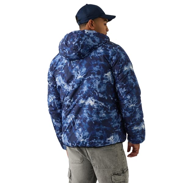Reebok Mens Colour Block Reversible Puffer Jacket