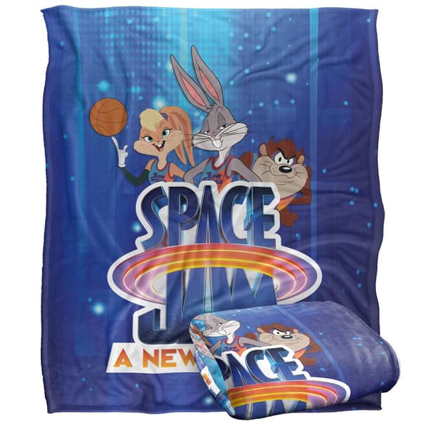 Space Jam: A New Legacy Logo & Characters Blanket