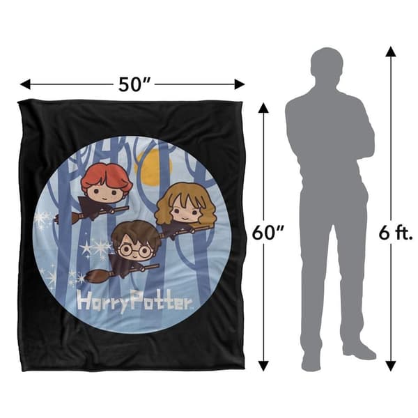 Harry Potter lentää luudalla Chibi-ryhmäpeitto