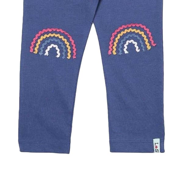 Lilly & Sid Barn/Barn Elastiska Regnbågsleggings med Smala Ben