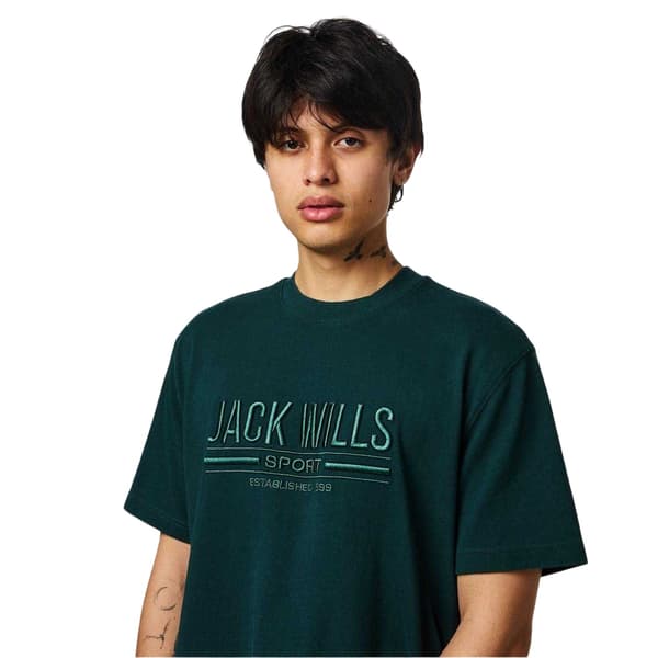 Jack Wills Herr Broderad Logotyp Regular T-shirt