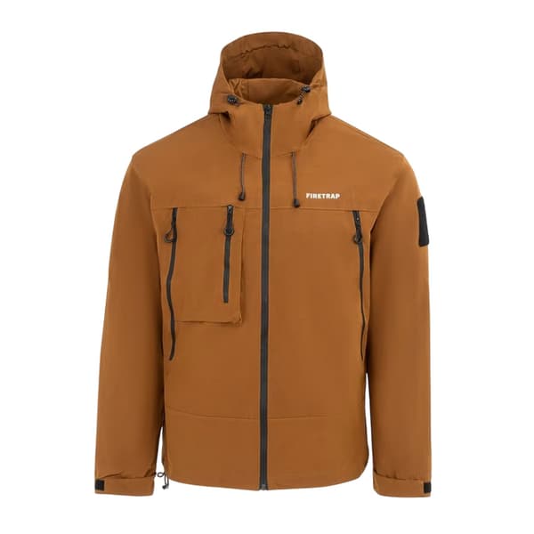 Firetrap Miesten Tuulenpitävä Hupullinen Tuulitakki