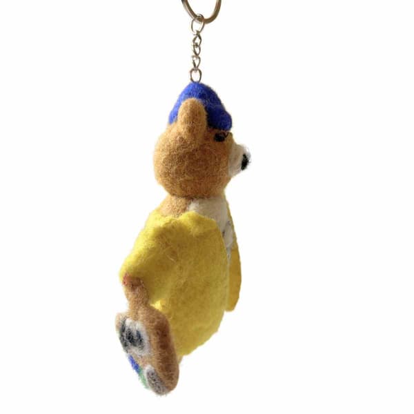 Lazy Jacks Artist Bear Keyring