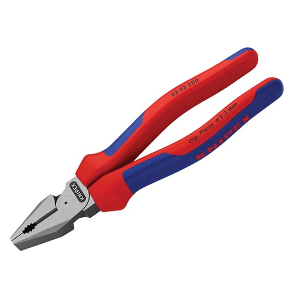Knipex 02 02 Series High Leverage Combination Pliers, Multi-component Grip