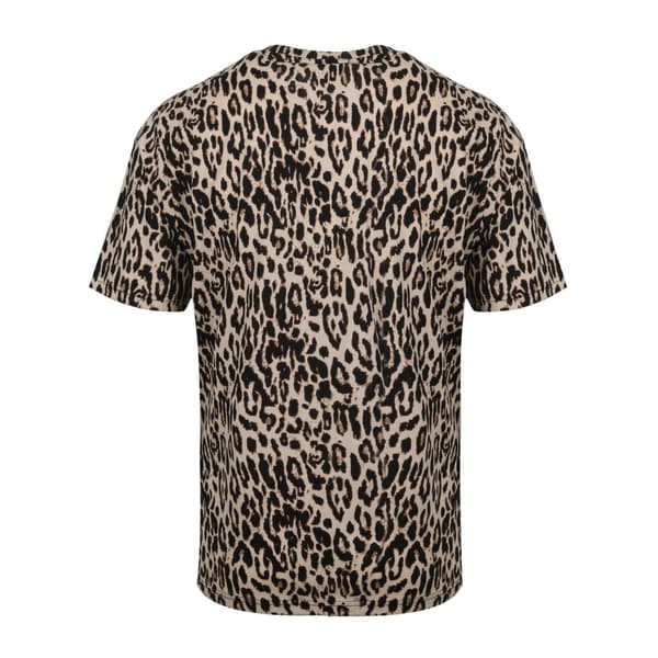 Miso Dam Leopard Heltäckande Tryckt T-shirt