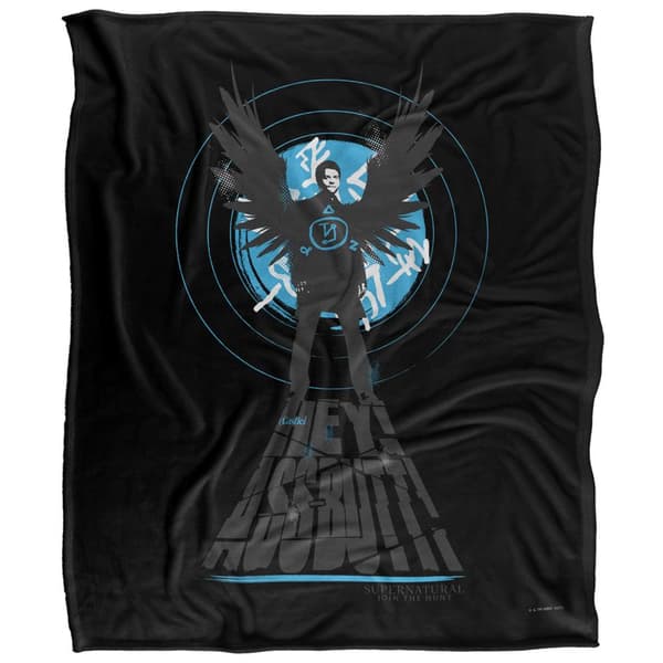 Supernatural Hey Assbutt Castiel Blanket