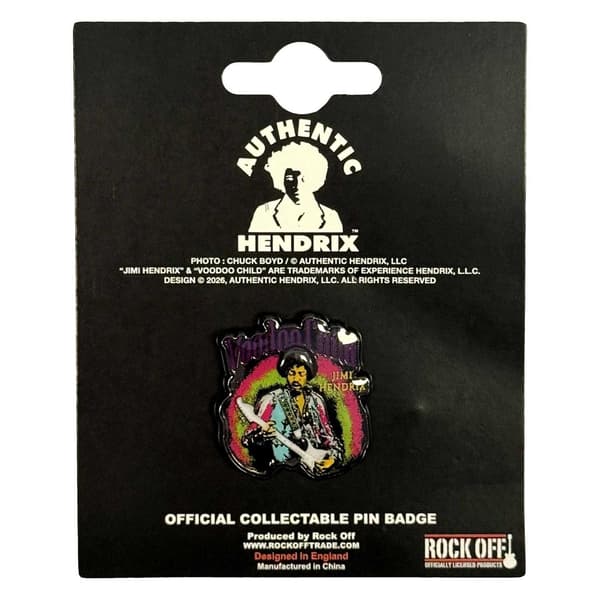 Jimi Hendrix Voodoo Child Badge