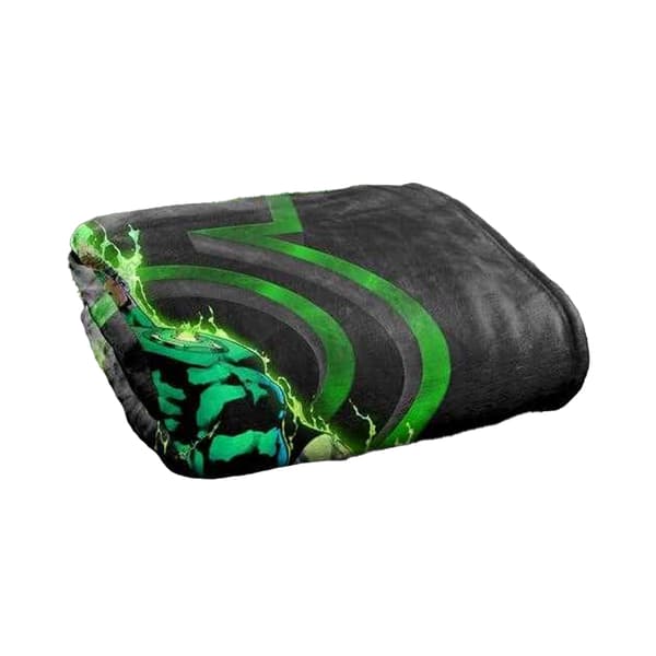 Green Lantern Fully Charged Glow Soft Touch Blanket