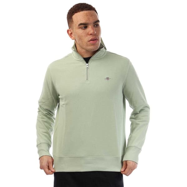 Gant Mens Half Zip Sweatshirt