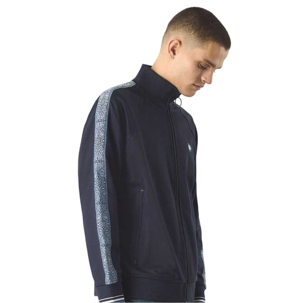 Pretty Green Herr Eclipse Paisley Tejpade Raglan Träningströja