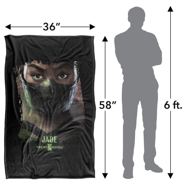 Mortal Kombat 2 Jade Portrait Soft Touch Blanket