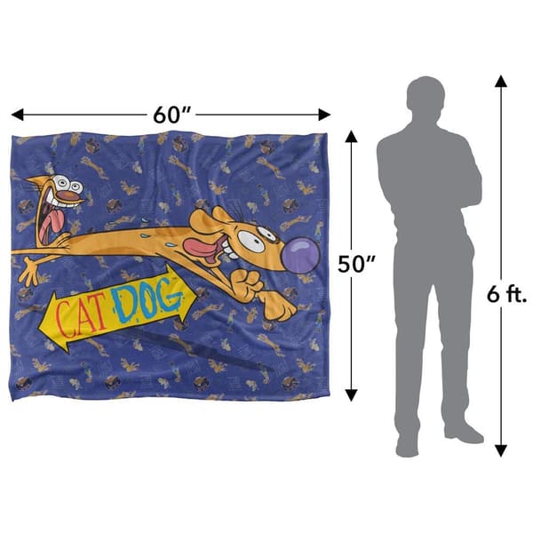 CatDog Silky Running Supersoft Blanket
