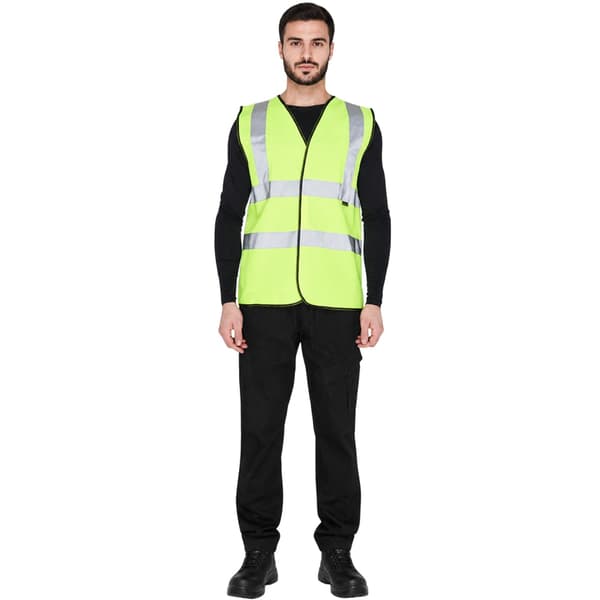 Dunlop Herrväst i polyester med hög synlighet