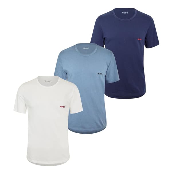 Hugo Pyjamastopp för män, enfärgad (3-pack)