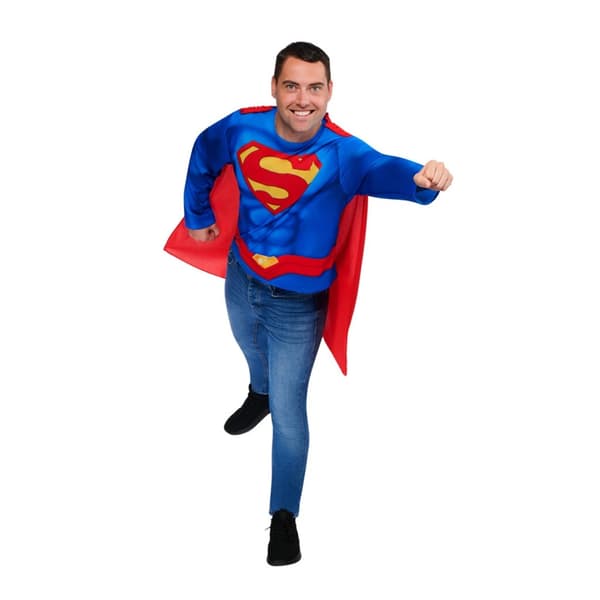 Superman Logotyp Kostymtopp för Herr