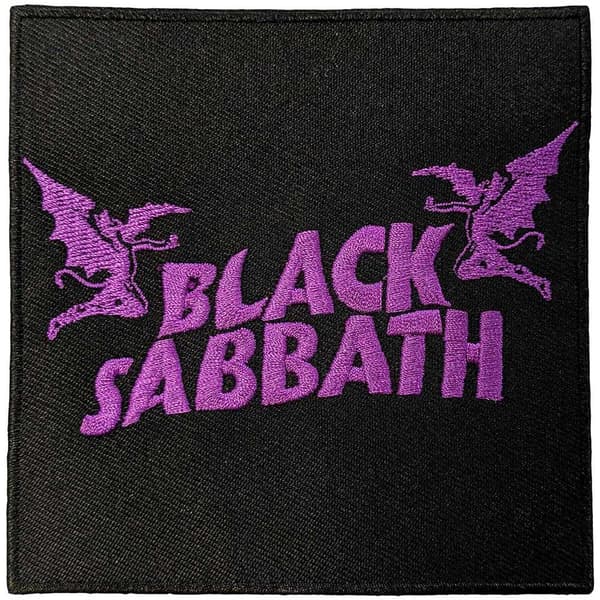 Black Sabbath Daemons Woven Wavy Logo Iron On Patch
