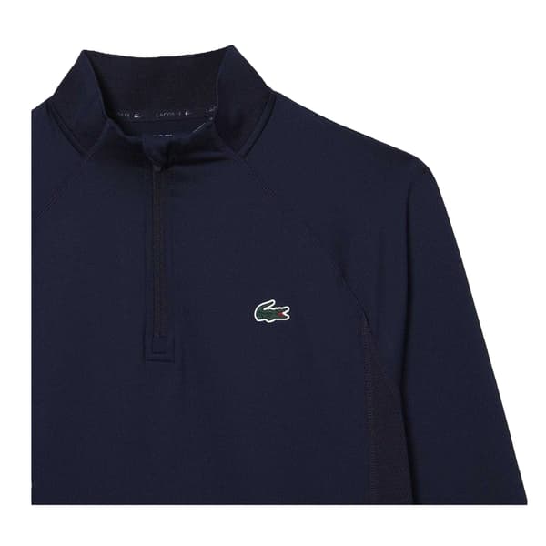 Lacoste Herr Logotyp Mock Neck Atletisk Topp