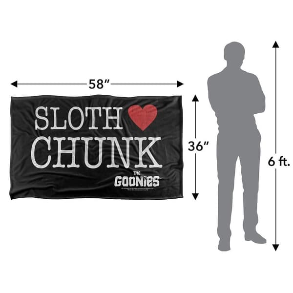 The Goonies Chunk Heart Sloth Blanket