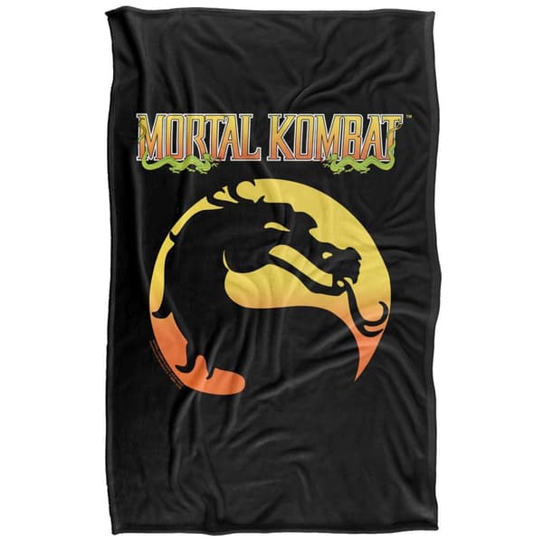 Mortal Kombat Klassic Logo Supersoft Blanket